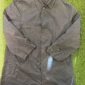 London Fog Men's Brown Single-Breasted Pea Coat
